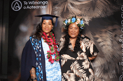 Booth photo from Ceremony 2 of the TWoA Tāmaki Makaurau 2025 Graduations (March 2025) held at the Mangere Arts Centre in Auckland, New Zealand on Wednesday, 12 March, 2025. Photo: InstaBooth by KeyImagery Photography. Copyright: © 2025 Te Wānanga o Aotearoa.