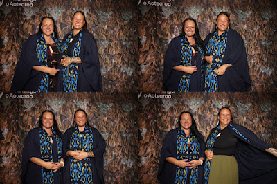 Booth photo from the TWoA Tainui 2023 Graduations (Ceremony 2 - Wednesday Afternoon), held at Hamilton Boys High School, Hamilton, Waikato, New Zealand on Wednesday, 19 April 2023. Photo: InstaBooth by KeyImagery Photography. Copyright: © Te Wānanga o Aotearoa.