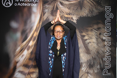 Booth photo from the TWoA Waiariki 2024 Graduations (Kawerau), held at Rautahi Marae, Kawerau, Bay of Plenty, New Zealand on Friday, 17 May, 2023. Photo: InstaBooth by KeyImagery Photography. Copyright: © Te Wānanga o Aotearoa.