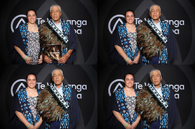 Booth photo from the TWoA Te Tai Tokerau (Kaitaia) 2025 Graduation held at Te Kura Kaupapa Maori o Pukemiro in Kaitaia, Northland, New Zealand on Monday, 14 April, 2025. Photo by InstaBooth / KeyImagery Photography. Copyright: © 2025 Te Wānanga o Aotearoa.