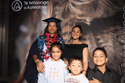 Booth photo from Ceremony 2 of the TWoA Tāmaki Makaurau 2025 Graduations (March 2025) held at the Mangere Arts Centre in Auckland, New Zealand on Wednesday, 12 March, 2025. Photo: InstaBooth by KeyImagery Photography. Copyright: © 2025 Te Wānanga o Aotearoa.