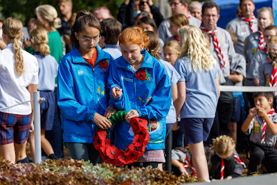 Photo from the Anzac Day 2022 Civic Service held at Memorial Park, Hamilton, Waikato, New Zealand. Taken: Monday, 25 April 2022. Photography: Mike Walen / KeyImagery Photography. Copyright: © Hamilton City Council.