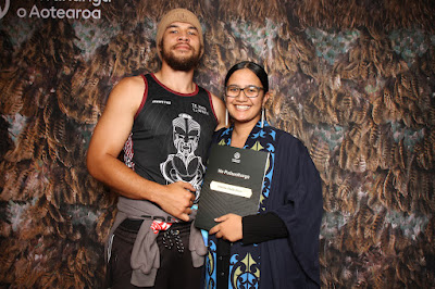 Booth photo from the TWoA Tainui 2023 Graduations (Ceremony 1 - Wednesday Morning), held at Hamilton Boys High School, Hamilton, Waikato, New Zealand on Wednesday, 19 April 2023. Photo: InstaBooth by KeyImagery Photography. Copyright: © Te Wānanga o Aotearoa.