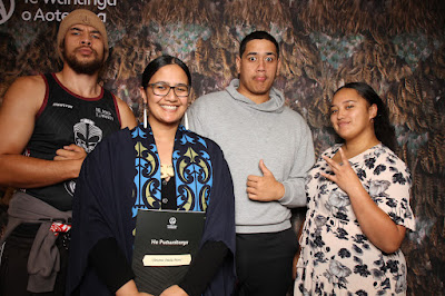 Booth photo from the TWoA Tainui 2023 Graduations (Ceremony 1 - Wednesday Morning), held at Hamilton Boys High School, Hamilton, Waikato, New Zealand on Wednesday, 19 April 2023. Photo: InstaBooth by KeyImagery Photography. Copyright: © Te Wānanga o Aotearoa.