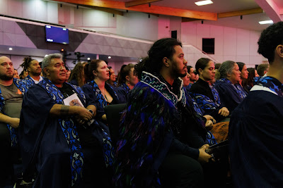 Photo from Ceremony 2 of the TWoA Tāmaki Makaurau 2025 Graduations (May 2025) held at the Mangere Arts Centre in Auckland, New Zealand on Monday, 26 May, 2025. Photo by Mike Walen / KeyImagery Photography. Copyright: © 2025 Te Wānanga o Aotearoa.