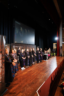 Photo from the TWoA Tāmaki Makaurau 2023 Graduations (Ceremony 5 @ 3pm), held at the Due Drop Events Centre, Manukau, Auckland, New Zealand on Thursday, 8 June, 2023. Photo: Mike Walen / KeyImagery Photography. Copyright: © Te Wānanga o Aotearoa.