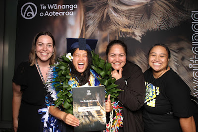 Booth photo from Ceremony 2 of the TWoA Tāmaki Makaurau 2025 Graduations (March 2025) held at the Mangere Arts Centre in Auckland, New Zealand on Wednesday, 12 March, 2025. Photo: InstaBooth by KeyImagery Photography. Copyright: © 2025 Te Wānanga o Aotearoa.