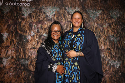 Booth photo from the TWoA Tainui 2023 Graduations (Ceremony 2 - Wednesday Afternoon), held at Hamilton Boys High School, Hamilton, Waikato, New Zealand on Wednesday, 19 April 2023. Photo: InstaBooth by KeyImagery Photography. Copyright: © Te Wānanga o Aotearoa.