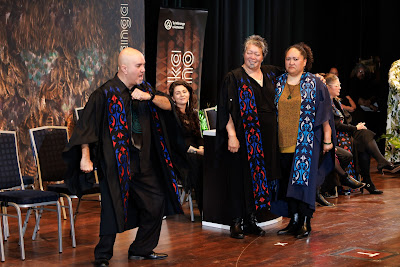 Photo from the TWoA Tāmaki Makaurau 2023 Graduations (Ceremony 5 @ 3pm), held at the Due Drop Events Centre, Manukau, Auckland, New Zealand on Thursday, 8 June, 2023. Photo: Mike Walen / KeyImagery Photography. Copyright: © Te Wānanga o Aotearoa.