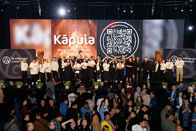 Photo from Ceremony 7 of the TWoA Tāmaki Makaurau 2025 Graduations (May 2025) held at the Mangere Arts Centre in Auckland, New Zealand on Wednesday, 28 May, 2025. Photo by Mike Walen / KeyImagery Photography. Copyright: © 2025 Te Wānanga o Aotearoa.