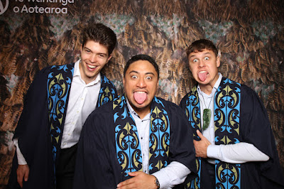 Booth photo from the TWoA Tainui 2023 Graduations (Ceremony 1 - Wednesday Morning), held at Hamilton Boys High School, Hamilton, Waikato, New Zealand on Wednesday, 19 April 2023. Photo: InstaBooth by KeyImagery Photography. Copyright: © Te Wānanga o Aotearoa.