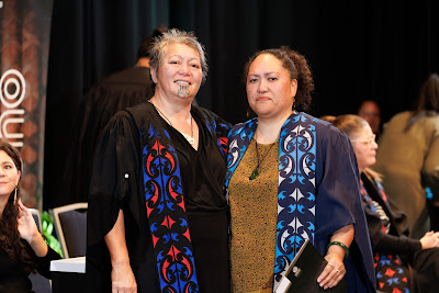 Photo from the TWoA Tāmaki Makaurau 2023 Graduations (Ceremony 5 @ 3pm), held at the Due Drop Events Centre, Manukau, Auckland, New Zealand on Thursday, 8 June, 2023. Photo: Mike Walen / KeyImagery Photography. Copyright: © Te Wānanga o Aotearoa.