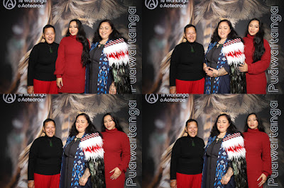Booth photo from the TWoA Waiariki 2024 Graduations (Kawerau), held at Rautahi Marae, Kawerau, Bay of Plenty, New Zealand on Friday, 17 May, 2023. Photo: InstaBooth by KeyImagery Photography. Copyright: © Te Wānanga o Aotearoa.