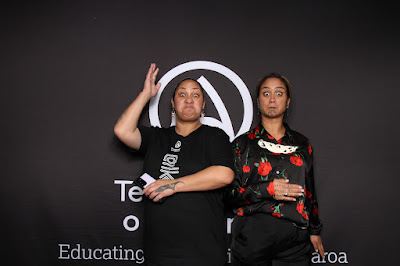 Photo from the TWoA Tāmaki Makaurau 2023 Graduations (Ceremony 6 @ 8pm), held at the Due Drop Events Centre, Manukau, Auckland, New Zealand on Thursday, 8 June, 2023. Photo: InstaBooth by KeyImagery Photography. Copyright: © Te Wānanga o Aotearoa.