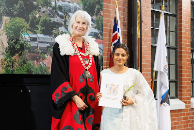 Photo from the HCC NZ Citizenship Ceremony 1 (Morning) held at The Atrium, Wintec/Te Pukenga, Hamilton, Waikato, New Zealand at 10:00am on Monday, 17 June, 2024. Photo: Mike Walen / KeyImagery Photography. Copyright: © Hamilton City Council.