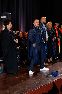 Photo from the TWoA Tāmaki Makaurau 2023 Graduations (Ceremony 1 @ 10am), held at the Due Drop Events Centre, Manukau, Auckland, New Zealand on Wednesday, 7 June, 2023. Photo: Mike Walen / KeyImagery Photography. Copyright: © Te Wānanga o Aotearoa.