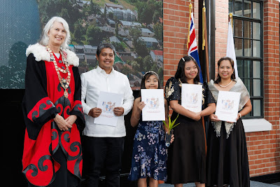 Photo from the HCC NZ Citizenship Ceremony (Afternoon) held in The Atrium, Wintec/Te Pukenga, Hamilton, Waikato, New Zealand at 3:30pm on Monday, 12 February, 2024. Photo: Mike Walen / KeyImagery Photography. Copyright: © Hamilton City Council.