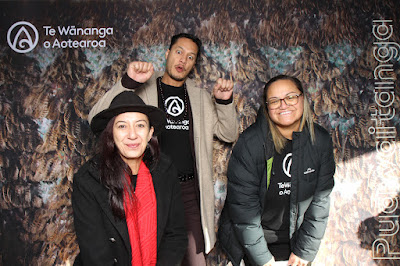 Booth photo from the TWoA Waiariki 2023 Graduations (Waiwhero), held at Te Puia, Rotorua, Bay of Plenty, New Zealand on Friday, 12 May, 2023. Photo: Instabooth by KeyImagery. Copyright: © Te Wānanga o Aotearoa.