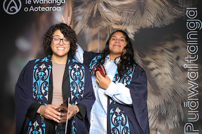 Photo from the TWoA Waiariki 2025 Graduation (Kawerau), held at the Rautahi Marae in Kawerau, Bay of Plenty, New Zealand on Friday, 16 May, 2025. Photo: InstaBooth by KeyImagery Photography. Copyright: © 2025 Te Wānanga o Aotearoa.