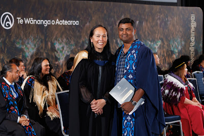 Photo from the TWoA Tāmaki Makaurau 2023 November Graduations (Ceremony 1 @ 1pm), held at the Due Drop Events Centre, Manukau, Auckland, New Zealand on Tuesday, 28 November, 2023. Photo: Mike Walen / KeyImagery Photography. Copyright: © Te Wānanga o Aotearoa.