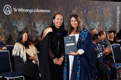 Photo from the TWoA Tāmaki Makaurau 2023 November Graduations (Ceremony 1 @ 1pm), held at the Due Drop Events Centre, Manukau, Auckland, New Zealand on Tuesday, 28 November, 2023. Photo: Mike Walen / KeyImagery Photography. Copyright: © Te Wānanga o Aotearoa.