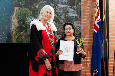 Photo from the HCC NZ Citizenship Ceremony (Morning) held in The Atrium, Wintec/Te Pukenga, Hamilton, Waikato, New Zealand at 10:00am on Monday, 12 February, 2024. Photo: Mike Walen / KeyImagery Photography. Copyright: © Hamilton City Council.