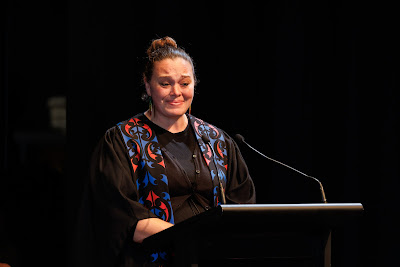Photo from the TWoA Tāmaki Makaurau 2023 Graduations (Ceremony 3 @ 8pm), held at the Due Drop Events Centre, Manukau, Auckland, New Zealand on Wednesday, 7 June, 2023. Photo: Mike Walen / KeyImagery Photography. Copyright: © Te Wānanga o Aotearoa.