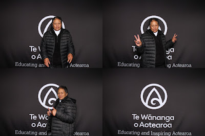 Photo from the TWoA Tāmaki Makaurau 2023 Graduations (Ceremony 6 @ 8pm), held at the Due Drop Events Centre, Manukau, Auckland, New Zealand on Thursday, 8 June, 2023. Photo: InstaBooth by KeyImagery Photography. Copyright: © Te Wānanga o Aotearoa.