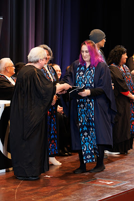 Photo from the TWoA Tāmaki Makaurau 2023 Graduations (Ceremony 3 @ 8pm), held at the Due Drop Events Centre, Manukau, Auckland, New Zealand on Wednesday, 7 June, 2023. Photo: Mike Walen / KeyImagery Photography. Copyright: © Te Wānanga o Aotearoa.