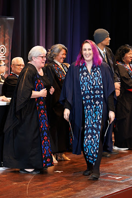 Photo from the TWoA Tāmaki Makaurau 2023 Graduations (Ceremony 3 @ 8pm), held at the Due Drop Events Centre, Manukau, Auckland, New Zealand on Wednesday, 7 June, 2023. Photo: Mike Walen / KeyImagery Photography. Copyright: © Te Wānanga o Aotearoa.
