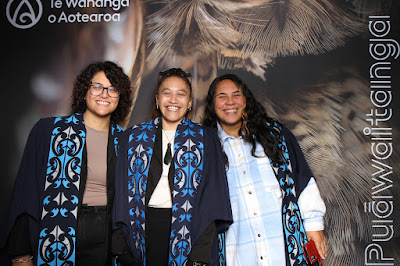 Photo from the TWoA Waiariki 2025 Graduation (Kawerau), held at the Rautahi Marae in Kawerau, Bay of Plenty, New Zealand on Friday, 16 May, 2025. Photo: InstaBooth by KeyImagery Photography. Copyright: © 2025 Te Wānanga o Aotearoa.