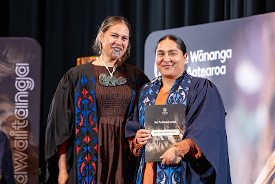 Photo from the TWoA Whirikoka 2024 Graduation (Gisborne), held at the War Memorial Theatre, Gisborne, East Coast, New Zealand on Wednesday, 16 April, 2025. Photo by Alick Saunders for KeyImagery Photography. Copyright: © 2025 Te Wānanga o Aotearoa.