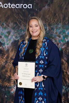 Photo from the TWoA Tāmaki Makaurau 2023 Graduations (Ceremony 5 @ 3pm), held at the Due Drop Events Centre, Manukau, Auckland, New Zealand on Thursday, 8 June, 2023. Photo: Mike Walen / KeyImagery Photography. Copyright: © Te Wānanga o Aotearoa.