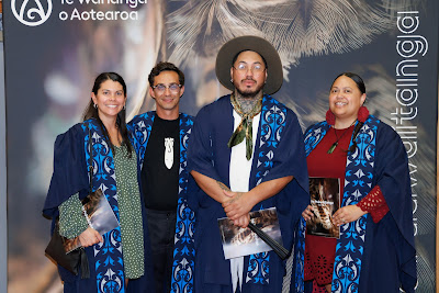 Photo from the TWoA Te Tai Tokerau (Kaitaia) 2025 Graduation held at Te Kura Kaupapa Maori o Pukemiro in Kaitaia, Northland, New Zealand on Monday, 14 April, 2025. Photo by Mike Walen / KeyImagery Photography. Copyright: © 2025 Te Wānanga o Aotearoa.