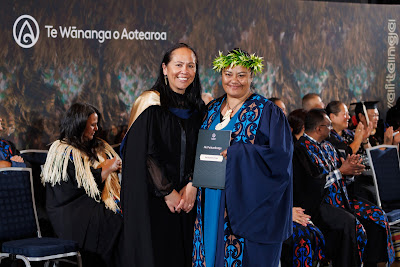 Photo from the TWoA Tāmaki Makaurau 2023 November Graduations (Ceremony 1 @ 1pm), held at the Due Drop Events Centre, Manukau, Auckland, New Zealand on Tuesday, 28 November, 2023. Photo: Mike Walen / KeyImagery Photography. Copyright: © Te Wānanga o Aotearoa.