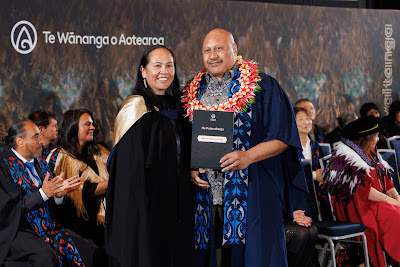 Photo from the TWoA Tāmaki Makaurau 2023 November Graduations (Ceremony 1 @ 1pm), held at the Due Drop Events Centre, Manukau, Auckland, New Zealand on Tuesday, 28 November, 2023. Photo: Mike Walen / KeyImagery Photography. Copyright: © Te Wānanga o Aotearoa.