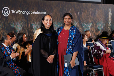 Photo from the TWoA Tāmaki Makaurau 2023 November Graduations (Ceremony 1 @ 1pm), held at the Due Drop Events Centre, Manukau, Auckland, New Zealand on Tuesday, 28 November, 2023. Photo: Mike Walen / KeyImagery Photography. Copyright: © Te Wānanga o Aotearoa.