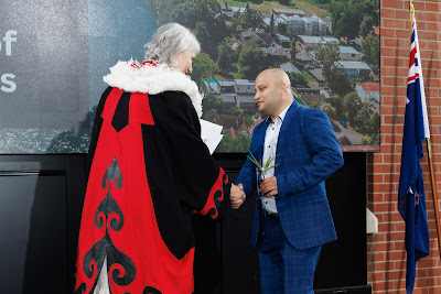 Photo from the HCC NZ Citizenship Ceremony 1 (Morning) held at The Atrium, Wintec/Te Pukenga, Hamilton, Waikato, New Zealand at 10:00am on Monday, 15 April, 2024. Photo: Mike Walen / KeyImagery Photography. Copyright: © Hamilton City Council.