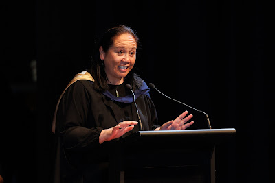 Photo from the TWoA Tāmaki Makaurau 2023 Graduations (Ceremony 3 @ 8pm), held at the Due Drop Events Centre, Manukau, Auckland, New Zealand on Wednesday, 7 June, 2023. Photo: Mike Walen / KeyImagery Photography. Copyright: © Te Wānanga o Aotearoa.