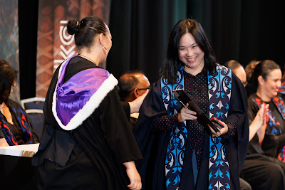 Photo from the TWoA Tāmaki Makaurau 2023 Graduations (Ceremony 4 @ 10am), held at the Due Drop Events Centre, Manukau, Auckland, New Zealand on Thursday, 8 June, 2023. Photo: Mike Walen / KeyImagery Photography. Copyright: © Te Wānanga o Aotearoa.