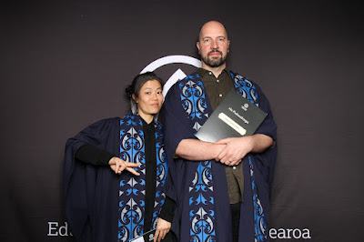 Photo from the TWoA Tāmaki Makaurau 2023 Graduations (Ceremony 5 @ 3pm), held at the Due Drop Events Centre, Manukau, Auckland, New Zealand on Thursday, 8 June, 2023. Photo: InstaBooth by KeyImagery Photography. Copyright: © Te Wānanga o Aotearoa.