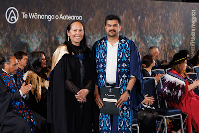 Photo from the TWoA Tāmaki Makaurau 2023 November Graduations (Ceremony 1 @ 1pm), held at the Due Drop Events Centre, Manukau, Auckland, New Zealand on Tuesday, 28 November, 2023. Photo: Mike Walen / KeyImagery Photography. Copyright: © Te Wānanga o Aotearoa.