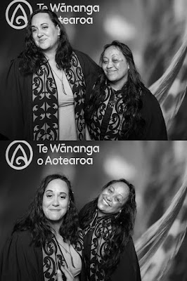 Booth photo from Ceremony 1 of the TWoA Tāmaki Makaurau 2025 Graduations (November Ceremonies) held at Church Unlimited, Glendene, Auckland, New Zealand at 12pm on Tuesday, 11 November, 2025. Photography by InstaBooth / KeyImagery Photography. Copyright: © 2025 Te Wānanga o Aotearoa.