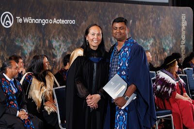 Photo from the TWoA Tāmaki Makaurau 2023 November Graduations (Ceremony 1 @ 1pm), held at the Due Drop Events Centre, Manukau, Auckland, New Zealand on Tuesday, 28 November, 2023. Photo: Mike Walen / KeyImagery Photography. Copyright: © Te Wānanga o Aotearoa.