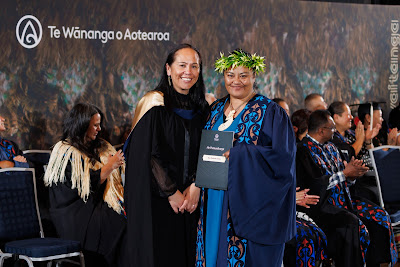 Photo from the TWoA Tāmaki Makaurau 2023 November Graduations (Ceremony 1 @ 1pm), held at the Due Drop Events Centre, Manukau, Auckland, New Zealand on Tuesday, 28 November, 2023. Photo: Mike Walen / KeyImagery Photography. Copyright: © Te Wānanga o Aotearoa.