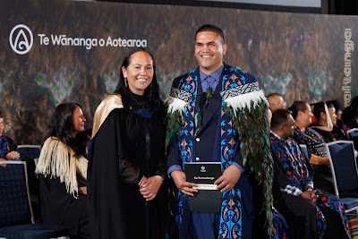 Photo from the TWoA Tāmaki Makaurau 2023 November Graduations (Ceremony 1 @ 1pm), held at the Due Drop Events Centre, Manukau, Auckland, New Zealand on Tuesday, 28 November, 2023. Photo: Mike Walen / KeyImagery Photography. Copyright: © Te Wānanga o Aotearoa.