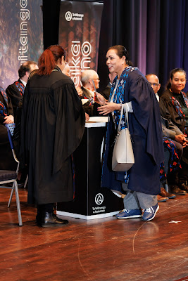 Photo from the TWoA Tāmaki Makaurau 2023 Graduations (Ceremony 2 @ 3pm), held at the Due Drop Events Centre, Manukau, Auckland, New Zealand on Wednesday, 7 June, 2023. Photo: Mike Walen / KeyImagery Photography. Copyright: © Te Wānanga o Aotearoa.