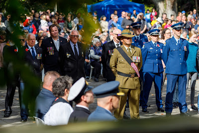 Photo from the Anzac Civic Parade/Service held at Memorial Park, Hamilton, New Zealand. Taken: Sunday, 25 April 2021. Photo: Mike Walen / KeyImagery Photography. Copyright: © Hamilton City Council.