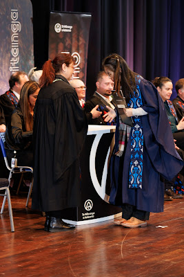Photo from the TWoA Tāmaki Makaurau 2023 Graduations (Ceremony 2 @ 3pm), held at the Due Drop Events Centre, Manukau, Auckland, New Zealand on Wednesday, 7 June, 2023. Photo: Mike Walen / KeyImagery Photography. Copyright: © Te Wānanga o Aotearoa.