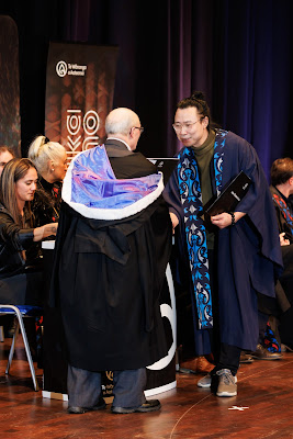 Photo from the TWoA Tāmaki Makaurau 2023 Graduations (Ceremony 2 @ 3pm), held at the Due Drop Events Centre, Manukau, Auckland, New Zealand on Wednesday, 7 June, 2023. Photo: Mike Walen / KeyImagery Photography. Copyright: © Te Wānanga o Aotearoa.